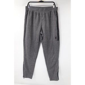 Spyder Sweatpants Mens 34 L28 Gray Active Pro Web Ankle Zip Jogger pockets